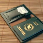 Voyago Leather Passport Holder Green