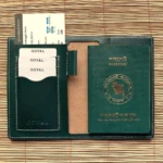 Voyago Leather Passport Holder Green - Image 3