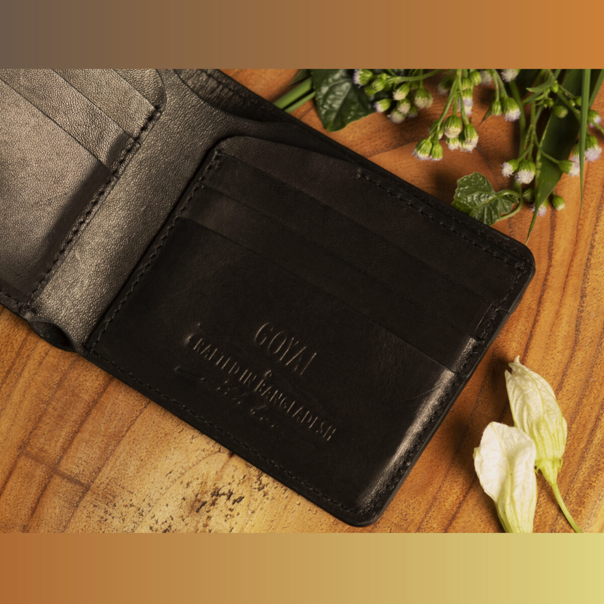 Goyal Leather Heritage Bifold Wallet – Classic Elegance Black - Image 2
