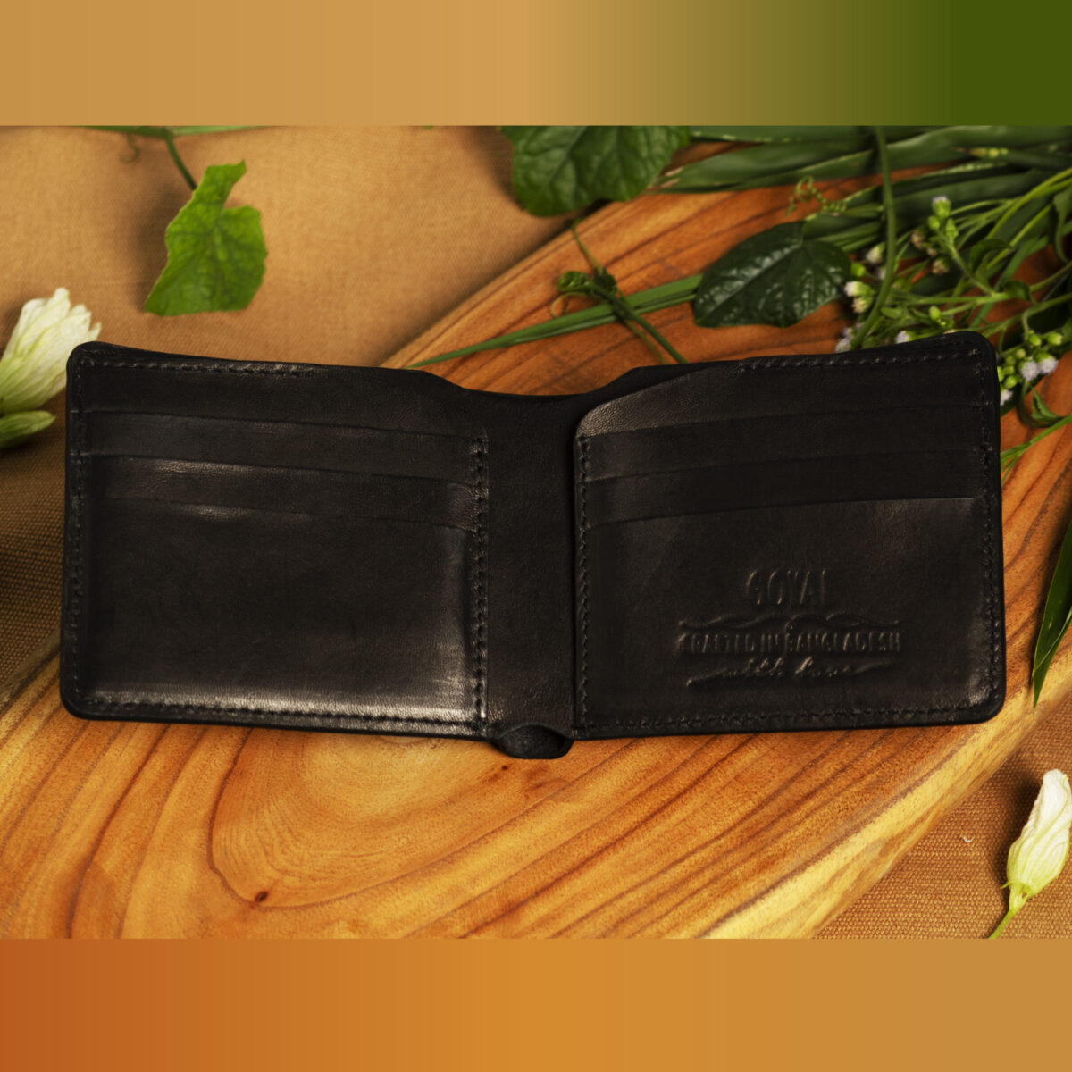 Goyal Leather Heritage Bifold Wallet – Classic Elegance Black - Image 3