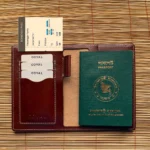 Voyago Leather Passport Holder Red Wine - Image 3
