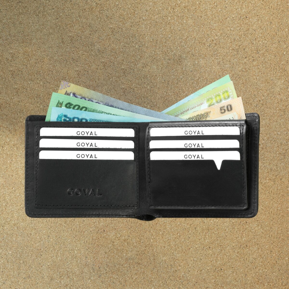 Executive Modern – Minimalist Black Leather Wallet with Secure Snap - Image 5