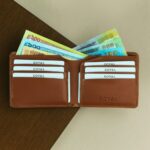 Classic Modern – Slim Bifold Leather Wallet Camel - Image 2