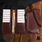 Roadster Vault – Long Trifold Bikerz Wallet with Chain & Belt Safety Chocolate - Image 2