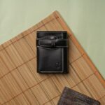 Goyal Leather Imperium Fold – Premium Trifold Wallet with Strap Lock Black