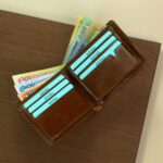 Executive Modern – Minimalist Chocolate Leather Wallet with Secure Snap - Image 2