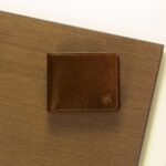 Executive Modern – Minimalist Chocolate Leather Wallet with Secure Snap - Image 3