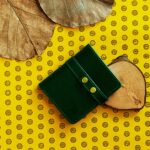 Contemporary Modern – Minimalist Leather Wallet with Snap Button (Card Holder Included) Green - Image 3